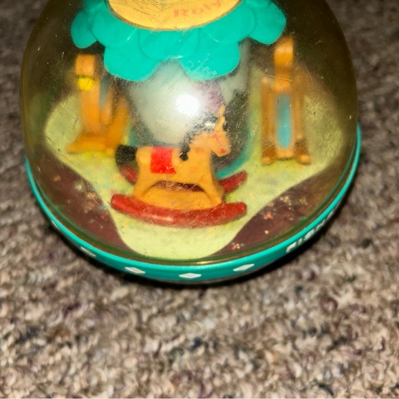 •5 FOR $10 KIDS TOYS Fisher Price Roly Poly Chime Ball #165 Horse Carousel Swan - Picture 3 of 8